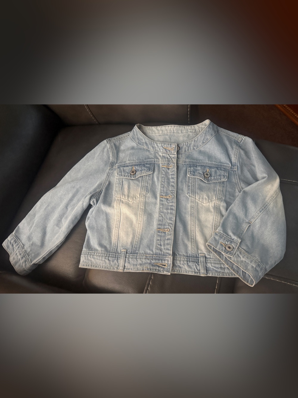 Light Wash Denim  cropped Jacket - Classic Casual Layer